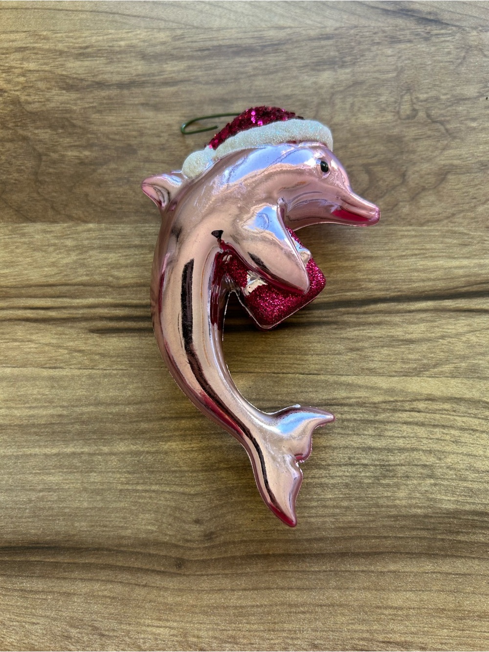Pink Dolphin Holiday Ornament for Fish Lovers